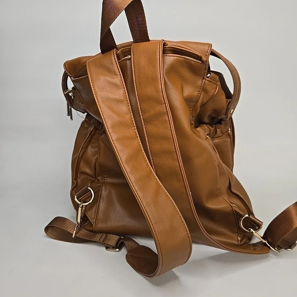 Miss Fong Leather Diaper Bag, Back Pack, Large Capacity‎